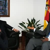 Thủ tướng Mozambique Carlos Agostinho Do Rosario tiếp Phó Thủ tướng Hoàng Trung Hải. (Ảnh: Mạnh Hùng/TTXVN)
