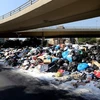 Những bãi rác khổng lồ ở Beirut. (Nguồn: Getty)