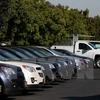 Các xe ôtô hiệu Chevrolet bày bán tại San Leandro, bang California, Mỹ. (Nguồn: AFP/TTXVN)