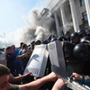 Một vụ đụng độ ở trung tâm Kiev. (Nguồn: AFP)