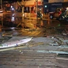 Nhiều ngôi nhà bị hư hại sau trận động đất. (Nguồn: AP)