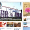 Giao diện Bản tin tiếng Trung được chính thức phát trên website. (Nguồn: Vietnam+)