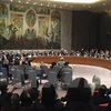 Cuộc họp của HĐBA LHQ về nghị quyết khôi phục hoà bình cho Syria (Ảnh: Hoàng Minh Nga/TTXVN)