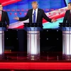 Hai ứng cử viên Ted Cruz (phải) và Marco Rubio (trái) hợp lực công kích Donald Trump. (Nguồn: Getty)