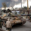 Lực lượng quân đội Syria ở gần Aleppo. (Nguồn: AFP)