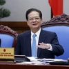 Thủ tướng Nguyễn Tấn Dũng phát biểu kết luận phiên họp. (Ảnh: Đức Tám/TTXVN)