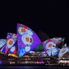 Nhà hát Opera Sydney lung linh sắc màu trong lễ hội. (Nguồn: THX/TTXVN)