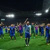 Các cầu thủ Iceland ăn mừng chiến thắng lịch sử trước Anh ở vòng 1/8 EURO 2016. (Nguồn: UEFA)
