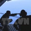 Hải quân Ai Cập tham gia chiến dịch tìm kiếm máy bay MS804 trên vùng biển ngoài khơi Alexandria. (Nguồn: EPA/TTXVN)