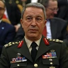 Tổng Tham mưu trưởng quân đội, Tướng Hulusi Akar tại lễ bổ nhiệm ở Ankara ngày 11/8/2015. (Nguồn: AFP/TTXVN)