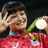 Kaori Icho ăn mừng kỳ tích giành Huy chương vàng cá nhân ở 4 kỳ Olympic liên tiếp. (Nguồn: Getty)