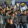 Người di cư tại nhà ga ở Munich. (Nguồn: AFP/TTXVN)