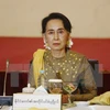 Cố vấn Nhà nước Myanmar Aung San Suu Kyi. (Nguồn: EPA/TTXVN)