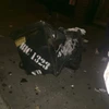 Thiết bị nổ được đặt trong thùng rác. (Nguồn: Twitter)