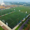 Trung tâm đào tạo thể thao Viettel rộng 18 ha nằm ở gần đoạn cuối của đại lộ Thăng Long thuộc xã Thạch Hòa, huyện Thạch Thất (Hà Nội)