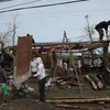 Bão Haima gây hậu quả nghiêm trọng ở Philippines. (Nguồn: AFP/TTXVN)