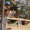 Binh sỹ thuộc Phái bộ giữ gìn hòa bình Liên hợp quốc ở Cộng hòa Trung Phi. (Nguồn: AFP/TTXVN)