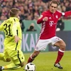 Lahm ghi bàn mở tỷ số cho Bayern ở trận đấu hồi giữa tuần. (Nguồn: nordphoto)