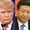 Chủ tịch Trung Quốc Tập Cận Bình (phải) và Tổng thống đắc cử Mỹ Donald Trump. (Nguồn: Chicago Sun-Times)