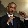 Tổng thống Mỹ Barack Obama tại cuộc họp báo ở Athens, Hy Lạp ngày 15/11. (Nguồn: AP/TTXVN)