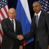 Tổng thống Mỹ Barack Obama (phải) và Tổng thống Nga Vladimir Putin. (Nguồn: NBC News)