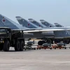 Máy bay chiến đấu của Nga tại căn cứ không quân Hmeymim. (Nguồn: Reuters)