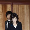 Bộ trưởng Quốc phòng Nhật Bản Tomomi Inada đến thăm đền Yasukuni. (Nguồn: AP)
