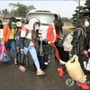 Một nam quản lý nhà hàng dẫn theo 12 nữ nhân viên Triều Tiên trốn sang Hàn Quốc hôm 7/4. (Nguồn: Yonhap)