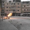 Một vụ nã pháo ở Deir al-Zor. (Nguồn: Reuters)
