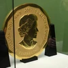 Đồng tiền vàng ở Bảo tàng Bode trước khi bị lấy cắp. (Nguồn: EPA)