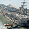 Tàu sân bay USS Carl Vinson. (Nguồn: Kyodo/TTXVN)