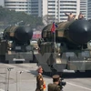 Triều Tiên giới thiệu tên lửa đạn đạo phóng từ tàu ngầm. (Nguồn: AFP/TTXVN)