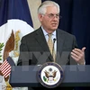 Ngoại trưởng Mỹ Rex Tillerson trong một sự kiện ở Washington, DC ngày 5/5. (Nguồn: AFP/TTXVN)