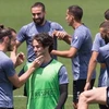 Các cầu thủ Real Madrid tập luyện trước trận đấu quan trọng. (Nguồn: Getty)