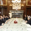 Thủ tướng Nguyễn Xuân Phúc hội kiến Chủ tịch Thượng viện Nhật Bản Date Chuichi và tham quan Thượng viện. (Ảnh: Thống Nhất/TTXVN)