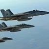 Máy bay Mỹ tham gia không kích IS. (Nguồn: AFP)
