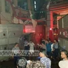 Lực lượng cứu hỏa tại hiện trường vụ nổ. (Nguồn: bdnews24.com)