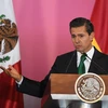Tổng thống Mexico Enrique Pena Nieto trong bài phát biểu tại Mexico City ngày 9/6. AFP/TTXVN 