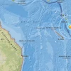 Trận động đất ở Vanuatu. (Nguồn: US Geological Survey)