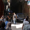 Cảnh sát Ai Cập điều tra tại hiện trường một vụ tấn công nhằm vào cảnh sát tại Giza, Cairo ngày 10/9. (Nguồn: THX/TTXVN)