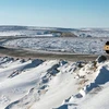 Quá trình thi công đường cao tốc Inuvik Tuktoyaktuk. (Nguồn: Canada Department of Transportation)