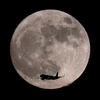 Những hành khách có mặt gần sân bay London Heathrow tận mắt thấy hiện tượng trăng sói. (Nguồn: Reuters)