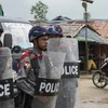 Cảnh sát Myanmar. (Nguồn: AFP)