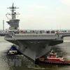 Tàu sân bay USS Carl Vinson. (Ảnh: AFP/TTXVN)