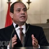 Tổng thống Ai Cập Abdel Fattah al-Sisi trong một cuộc họp báo ở Athens. (Nguồn: AFP/TTXVN)