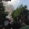 Hà Nội: Cháy lớn tại nhiều xưởng trong Công ty Lâm sản ở Đại Từ