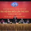 Tổng Giám đốc Thông tấn xã Việt Nam Nguyễn Đức Lợi phát biểu tại Đại hội. (Ảnh: Minh Sơn/Vietnam+)