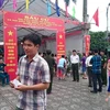 Điểm bỏ phiếu tại xã Tả Thanh Oai, huyện Thanh Trì, Hà Nội. (Ảnh: Thanh Tâm/Vietnam+)