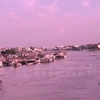 Một đoạn sông Hậu. (Nguồn: Vietnam+)