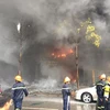 [Photo] Cháy lớn tại quán karaoke trên đường Trần Thái Tông